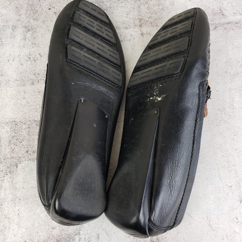 Robert Zur Peralta Moccasin Leather Black/Luggage Driving Loafer Shoes size 11M - Picture 12 of 13